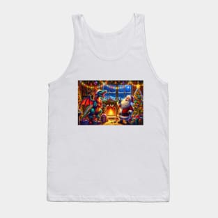 Santa and the Dragon Tank Top